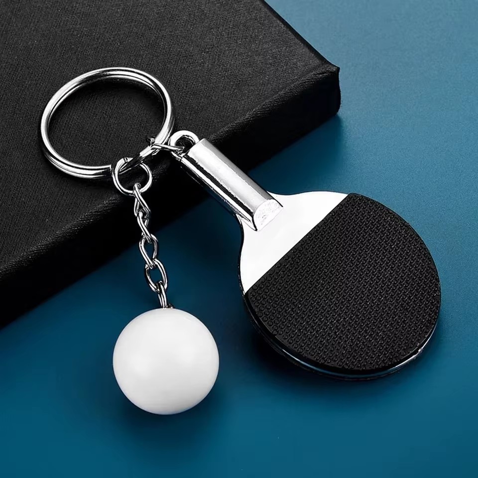 Table Tennis Keychain - Kreatywny, uroczy mini brelok do kluczy