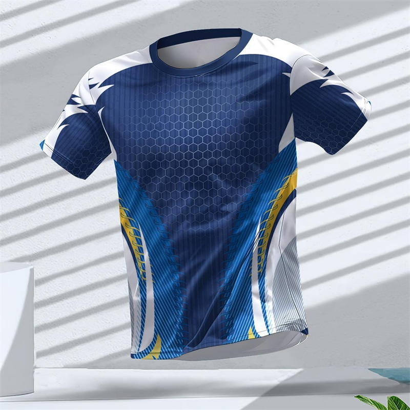 Table Tennis Jersey - Geometryczne grafiki, koszulki sportowe drukowane 3D,
