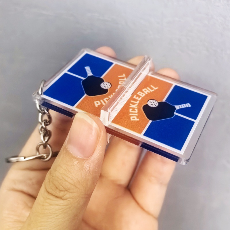 Table Tennis Keychain - Akrylowy brelok do kluczy do badmintona