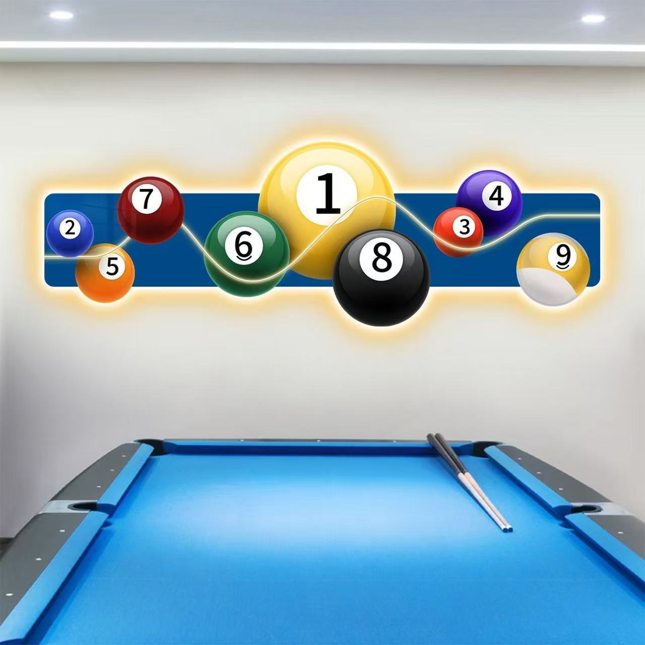 Table Tennis No 1 - Obraz dekoracyjny do sali bilardowej, podświetlany