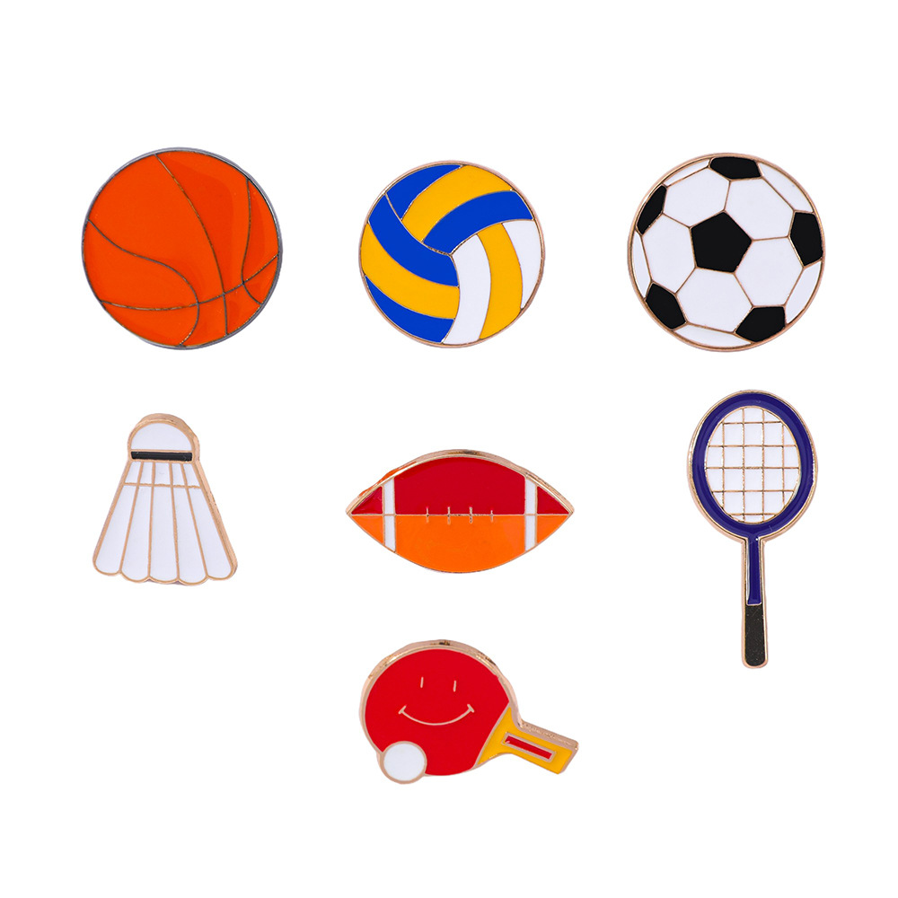 Table Tennis No 1 - 1 Zestaw Kreskówkowych Odznak Metalowych w