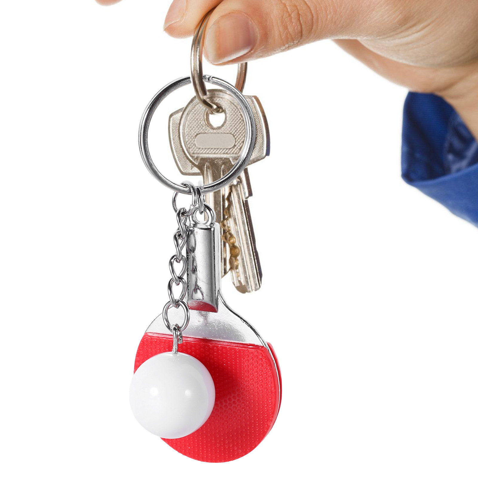 Table Tennis Keychain - 6 szt. Breloczków z piłeczkami do