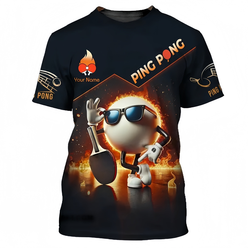 T-shirt z wzorem tenisa stołow – Table Tennis Name recenzja i cena