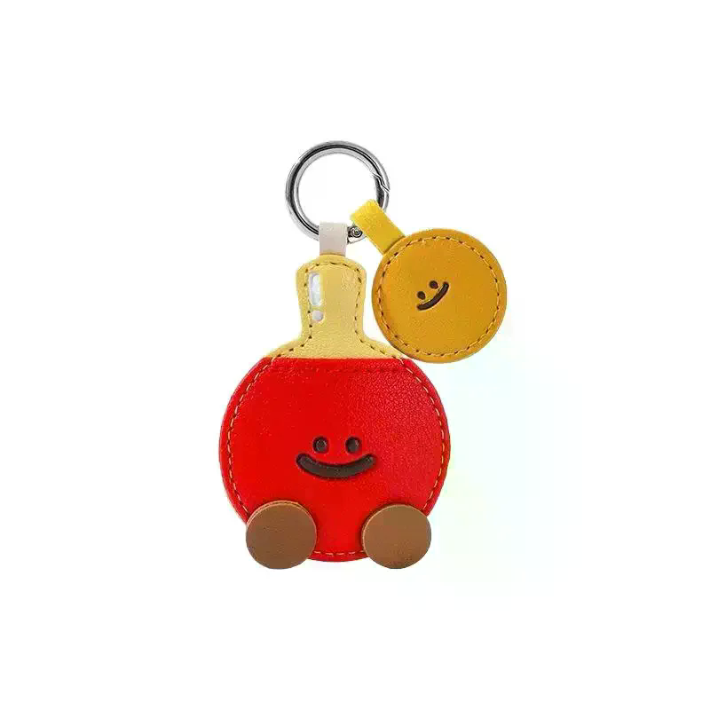 Uroczy Kreskówkowy Skórzany Pa – Table Tennis Keychain recenzja i cena